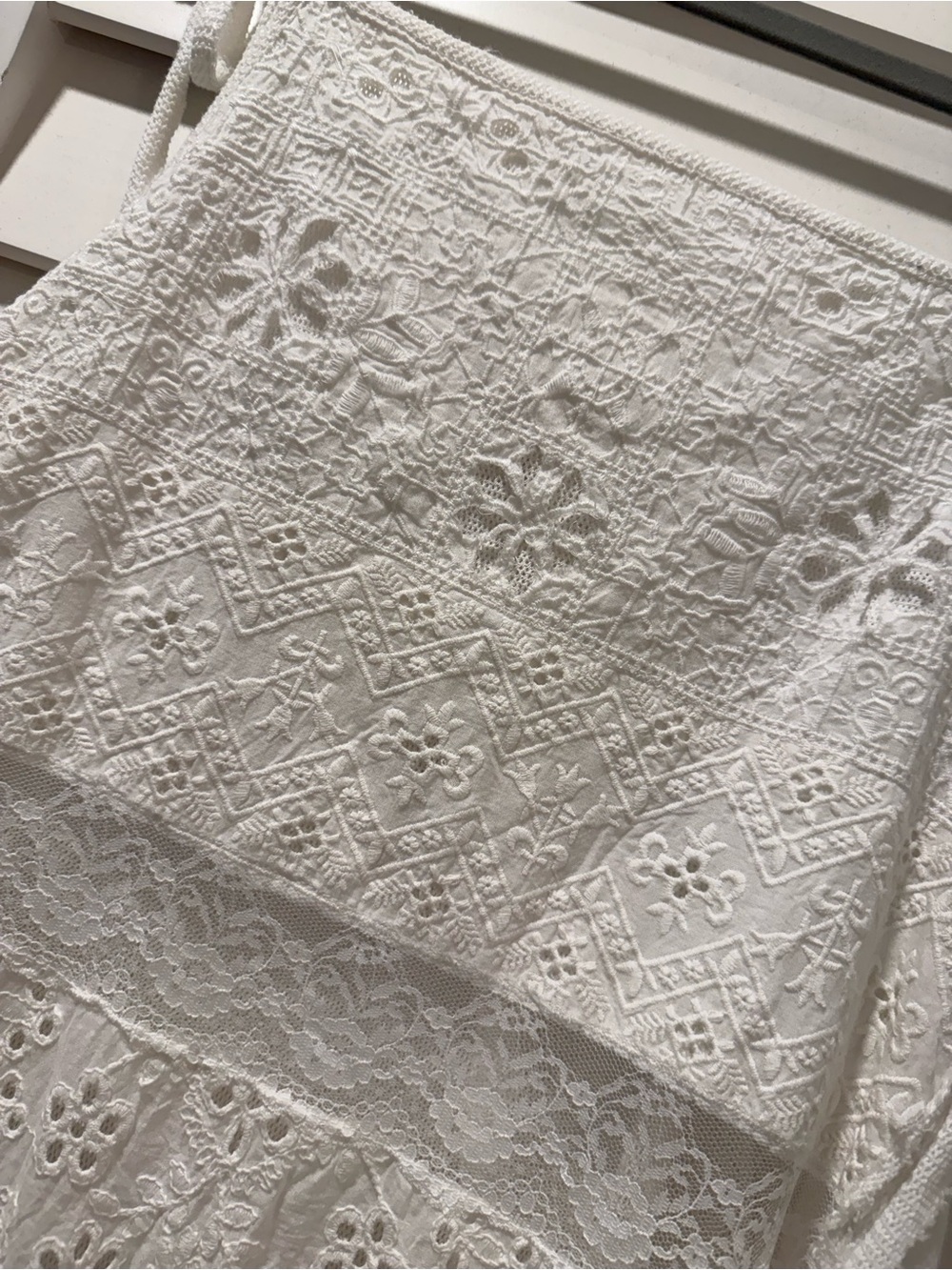 Free People White Eyelet Lace Slip Dress - Picture 4 of 4